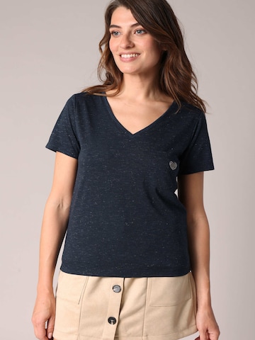 T-shirt 'Kellie' Deeluxe en bleu : devant