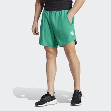 ADIDAS SPORTSWEAR Regular Workout Pants 'Designed for Movement' in Green: front