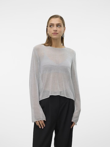 VERO MODA Sweater 'NOVA' in Silver: front