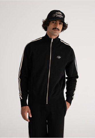 Prohibited Strickjacke in Schwarz: Vorderseite