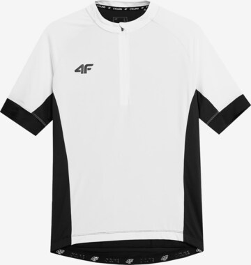 4F - Camiseta funcional en blanco: frente