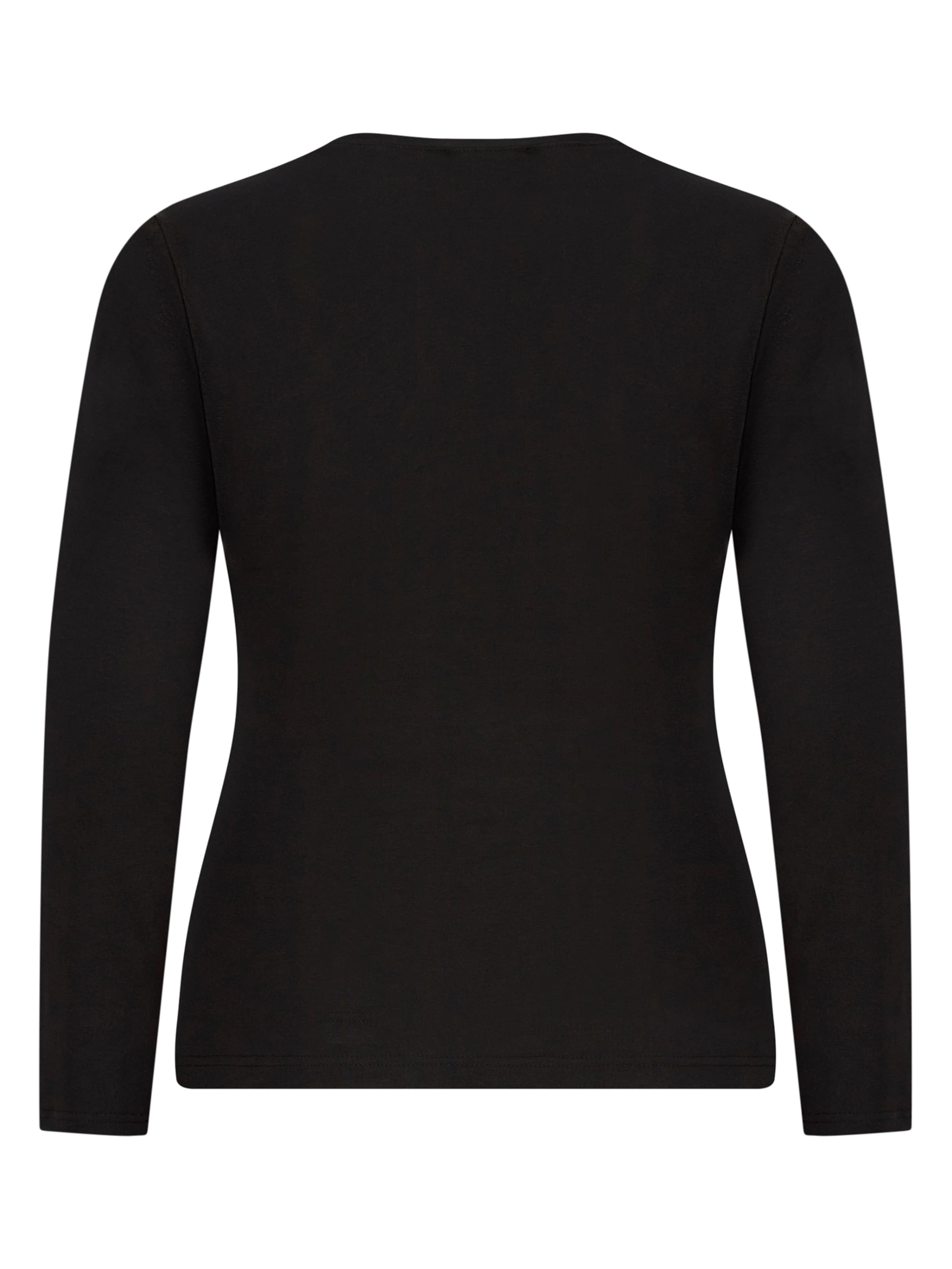 M.M.C. Shirt 'Stillshirt Langarm' in Black
