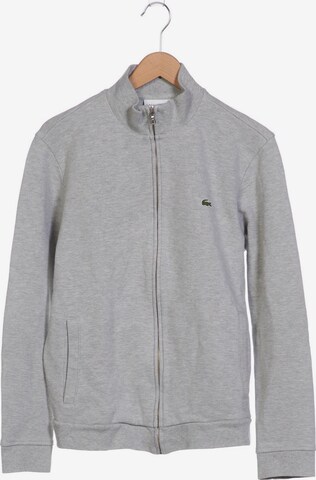 LACOSTE Sweatshirt & Zip-Up Hoodie in L in Grey: front