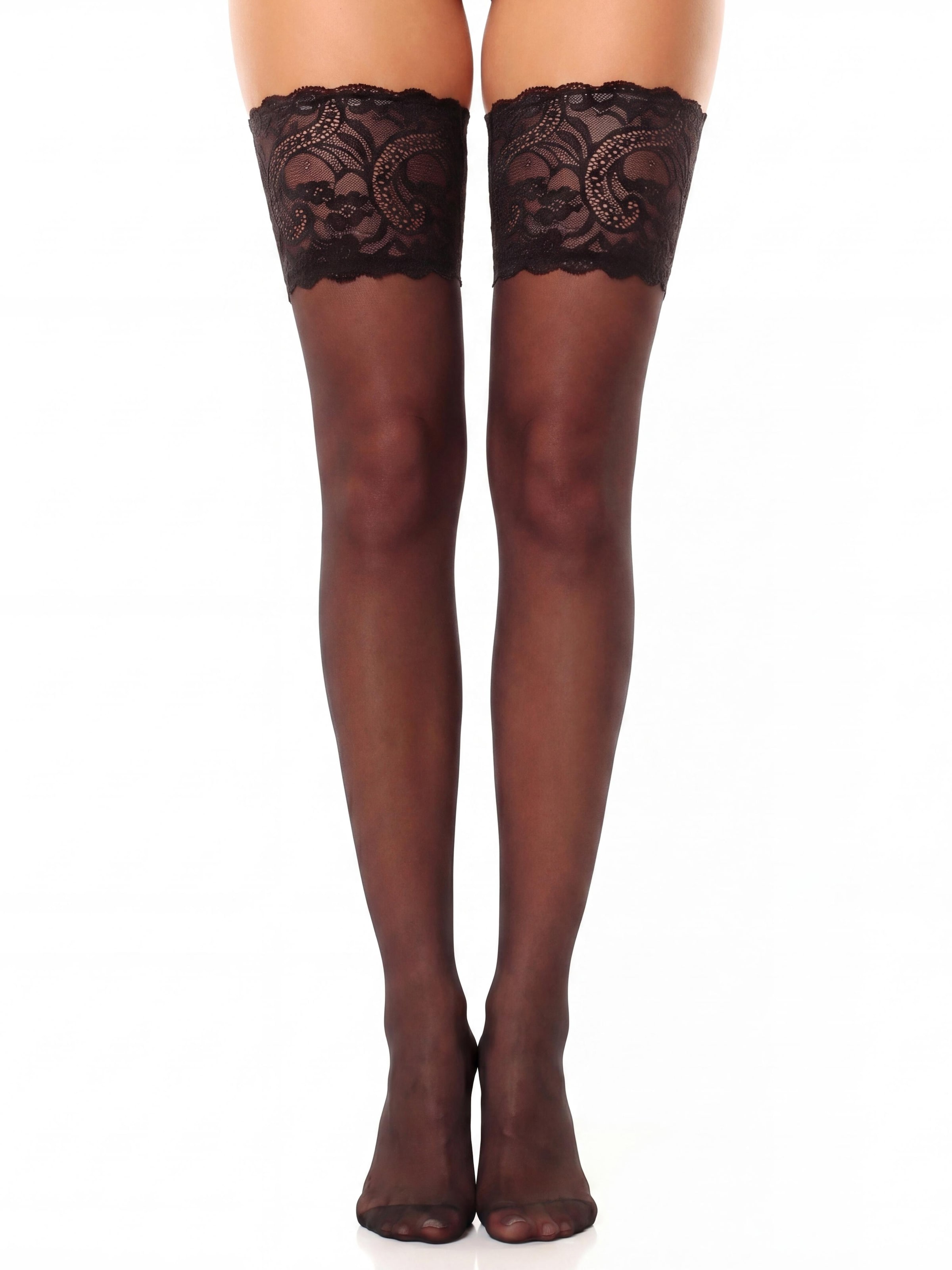 GLAMORY Hold-up stockings 'Comfort 20' in Black: front