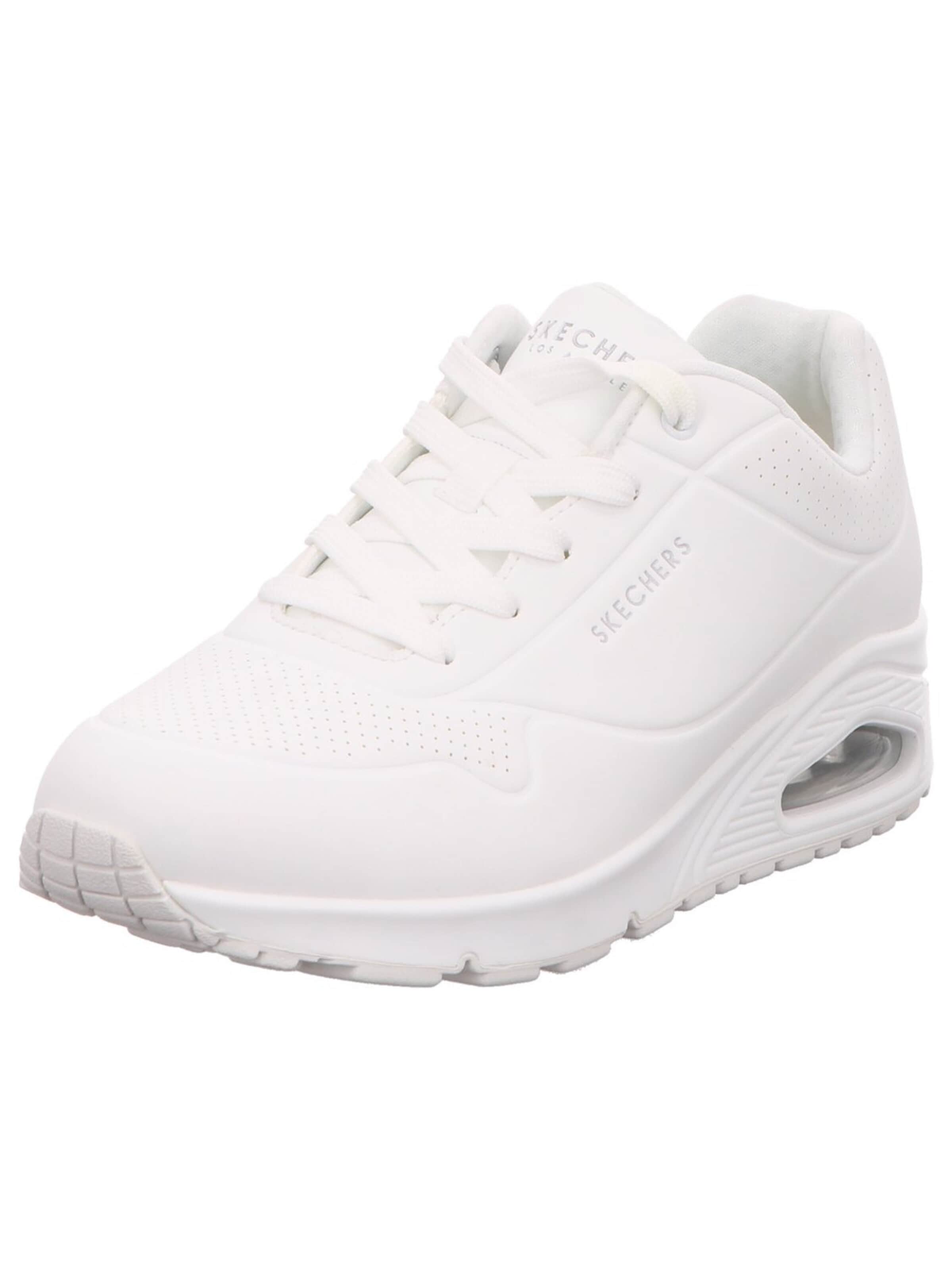 SKECHERS - Zapatillas deportivas bajas 'Sneaker Damen 73690 WHT Kunststoff (Synthetik) in weiß' en blanco: frente