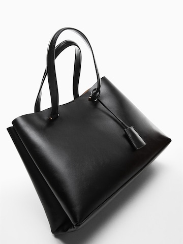 MANGO Shopper 'Bello' in Schwarz