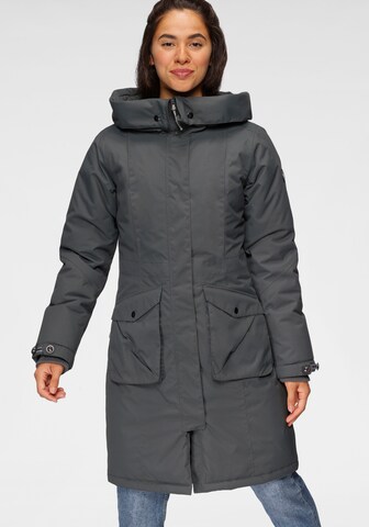 POLARINO Outdoor Coat in Grey: front