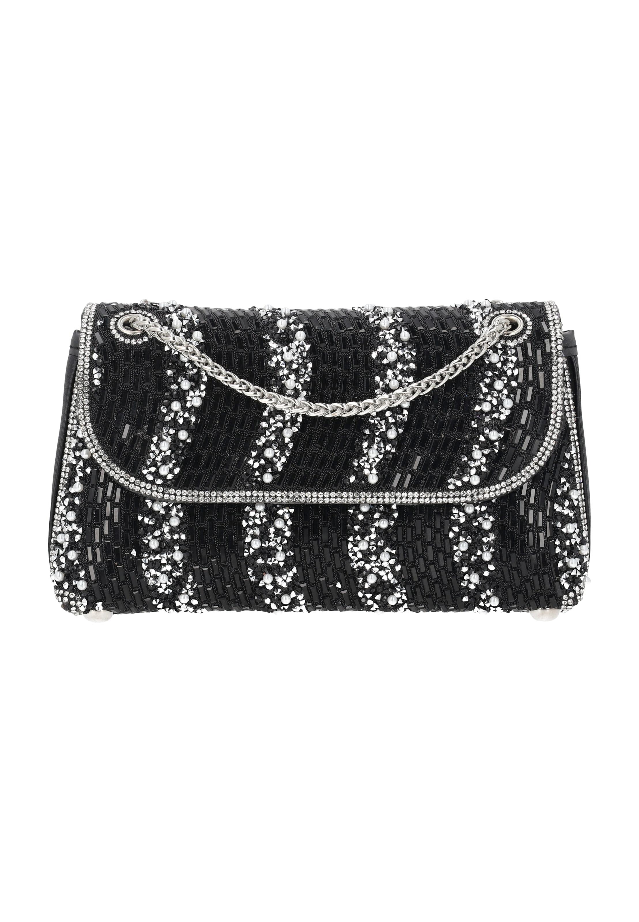 Sac bandoulière faina en noir : devant