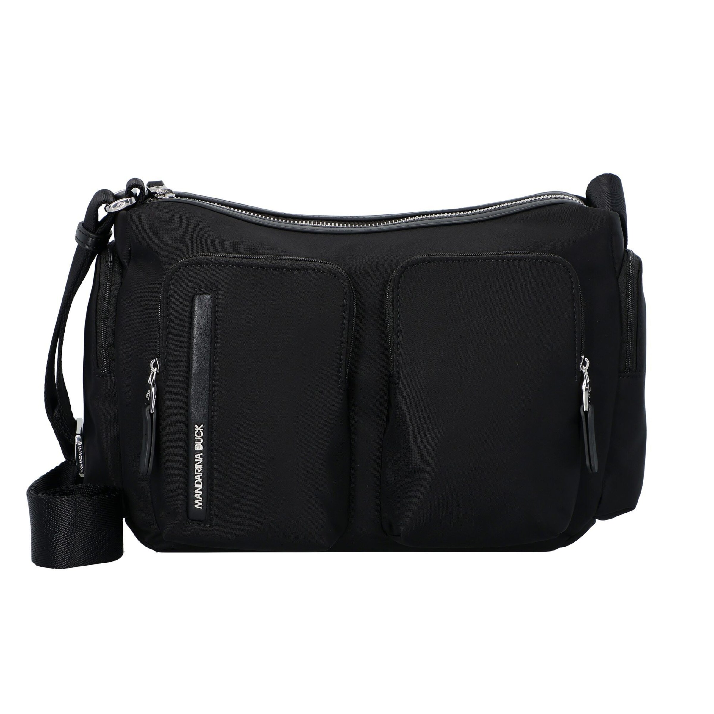 MANDARINA DUCK Schoudertas 'Hunter' in Zwart: voorkant