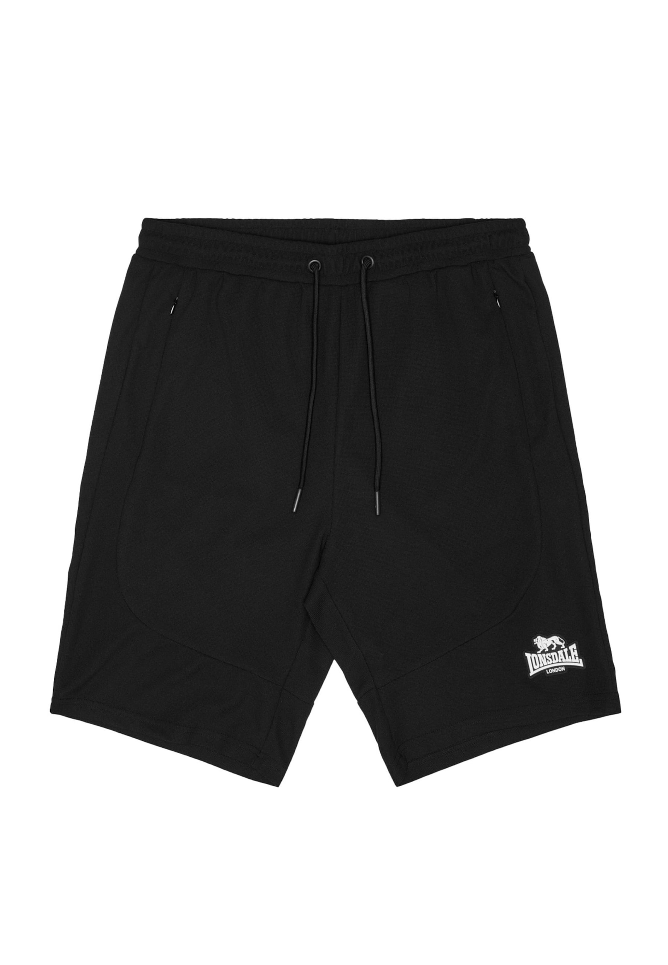 LONSDALE - Regular Calças 'Auckland' em preto: frente