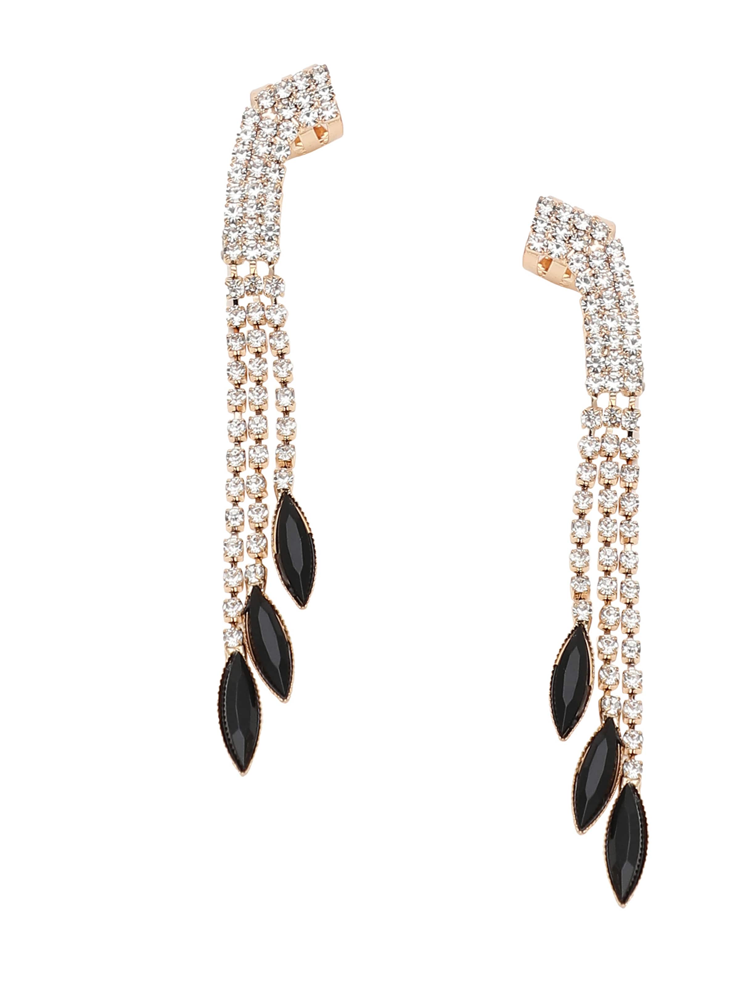 Orecchini 'Druvi' SOHI di colore oro / nero / trasparente, Visualizzazione prodotti