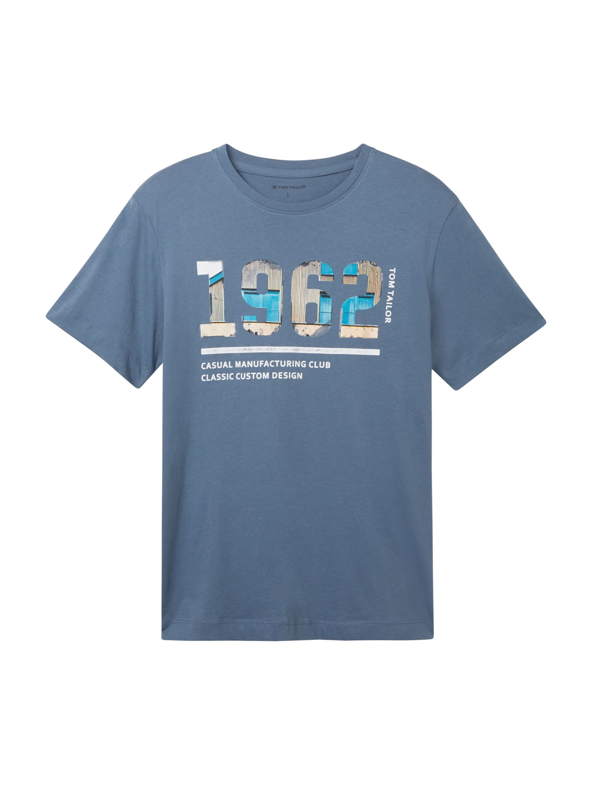 TOM TAILOR Shirt in Beige / Azure / Opal / White, Item view