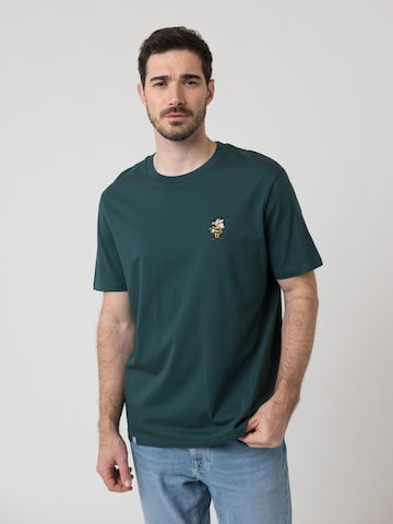 Bavarian Caps Shirt 'T-Shirt "Grantler Klub: Joe Dalton" - dunkelgrün'‌‌‌‌‌‌‌‌‌‌ in Grün: Vorderseite