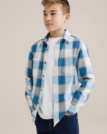 Coupe regular Chemise WE Fashion en bleu : devant