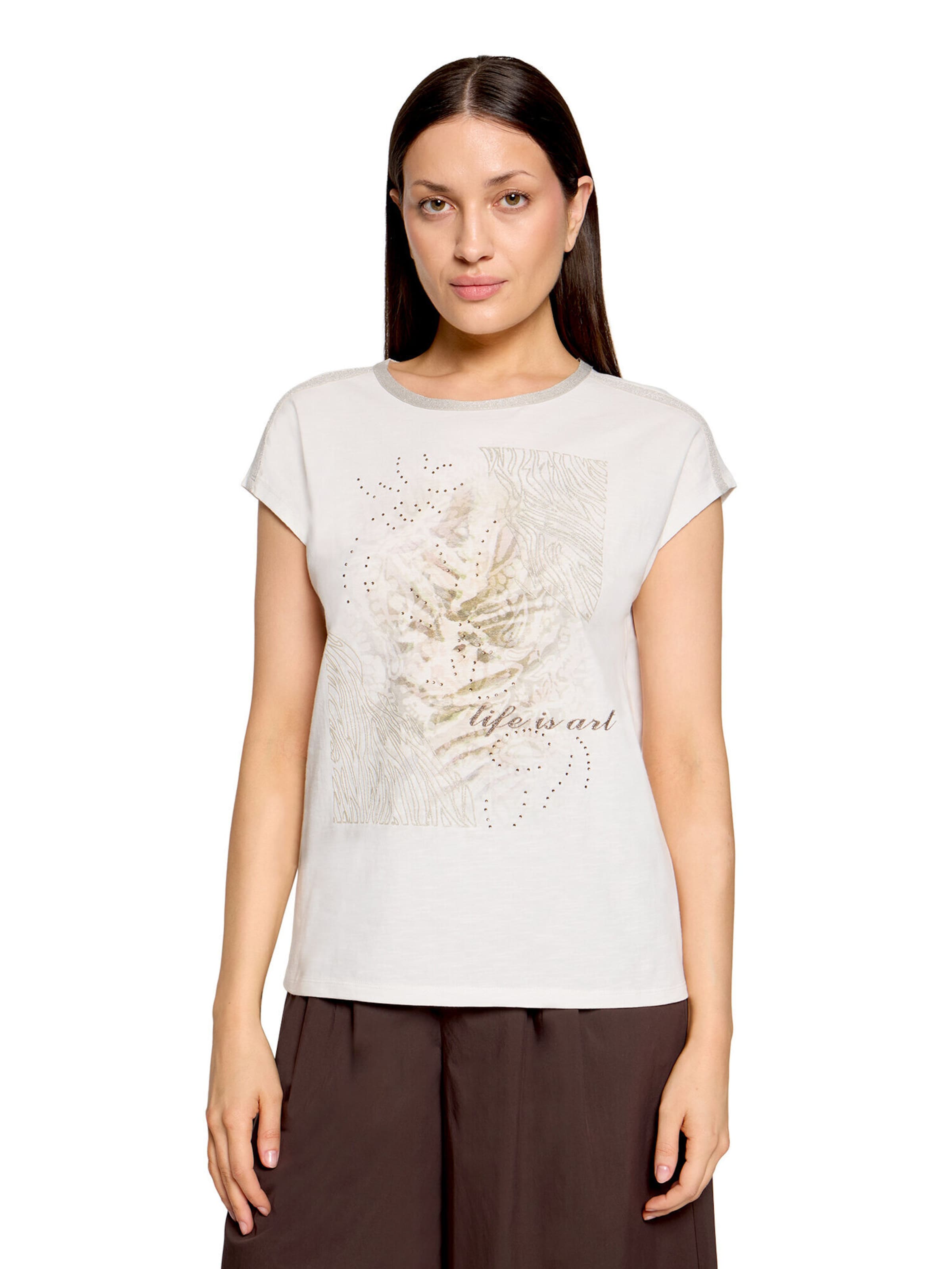 Cartoon Shirt in White: front