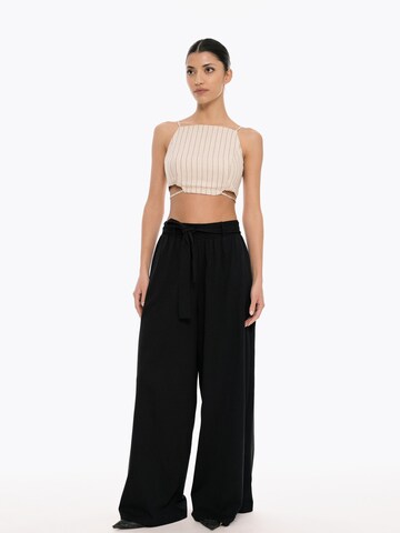 4TAILORS Top 'Toppings' - Béžová