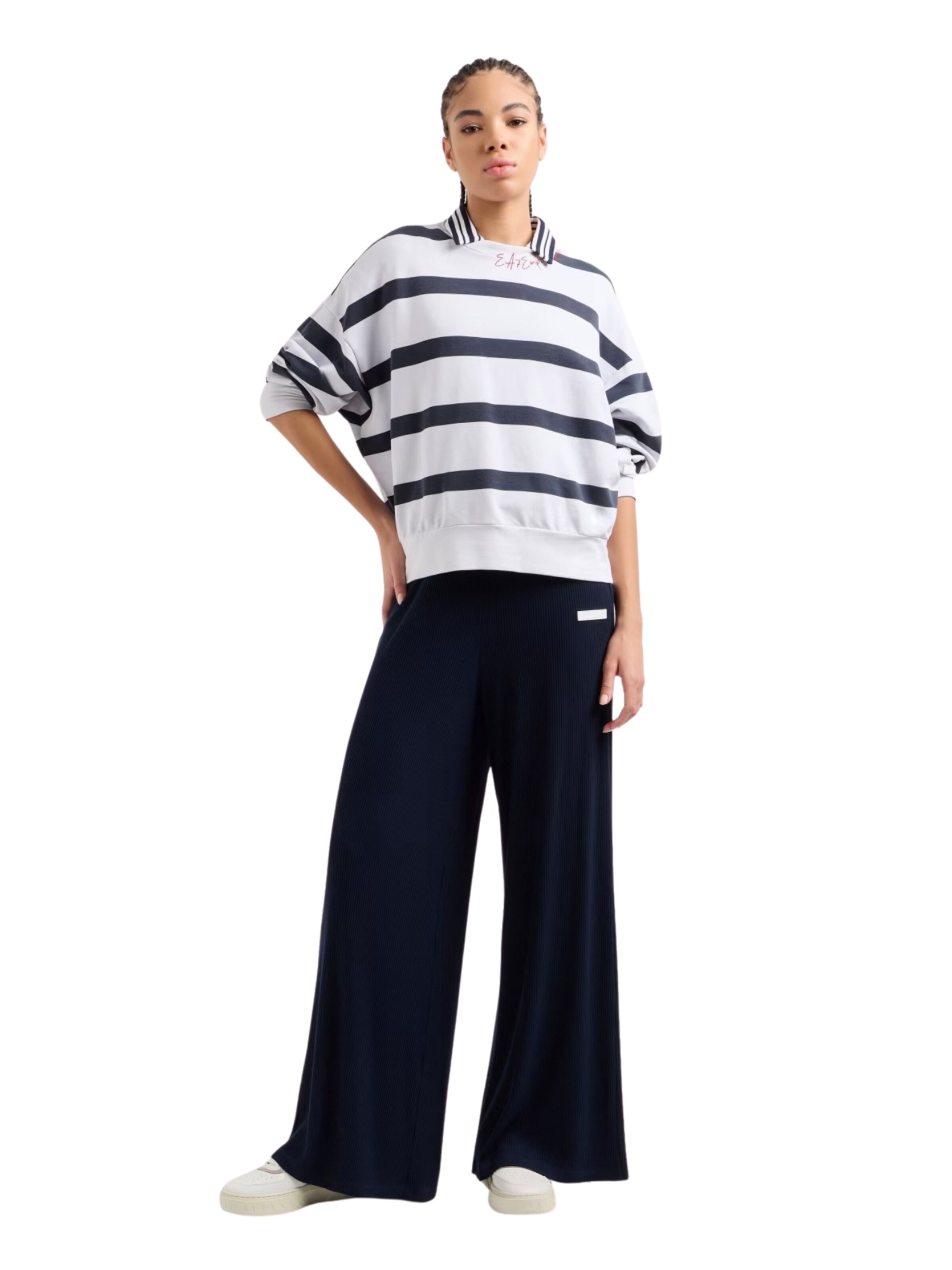 EA7 Emporio Armani Sweatshirt 'Costa Smeralda' i hvid