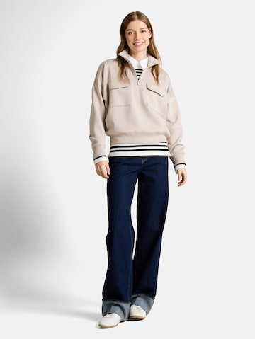 TOM TAILOR DENIM Sweatshirt in Grey