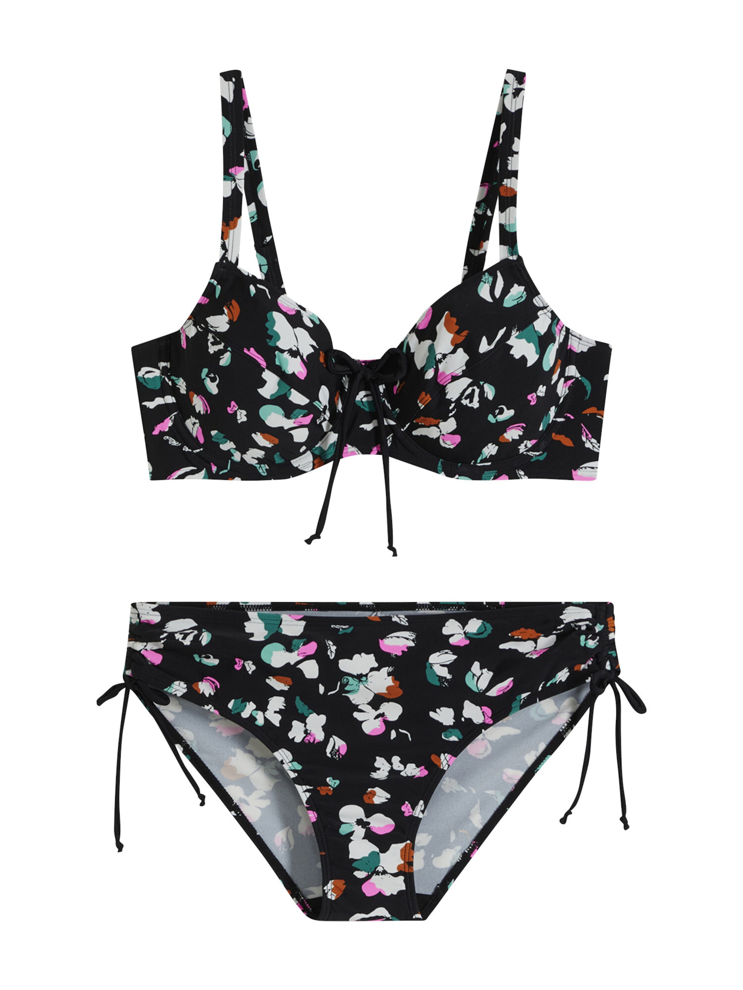 bonprix Minimizer Minimizer-Bikini (2-tlg.Set) in Schwarz: Vorderseite