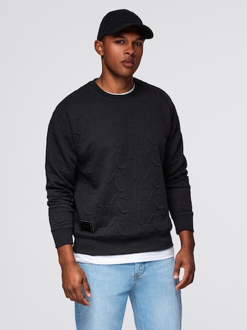 Sweat-shirt 'OM-SSNZ-0164' Ombre en noir : devant