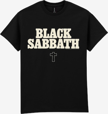 T-Shirt 'Black Sabbath Logo T-Shirt' BLACK SABBATH en noir : devant