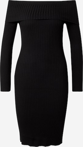 Rochie tricotat 'NMFIFI' de la Noisy may pe negru: față