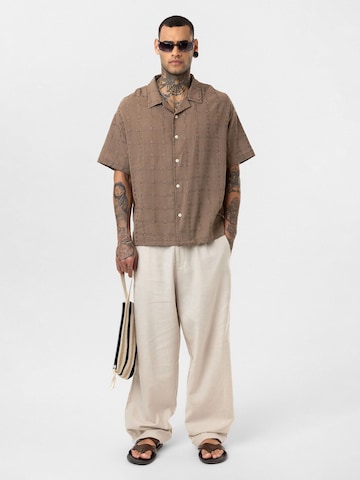 Dandalo Comfort fit Button Up Shirt 'Justin' in Brown