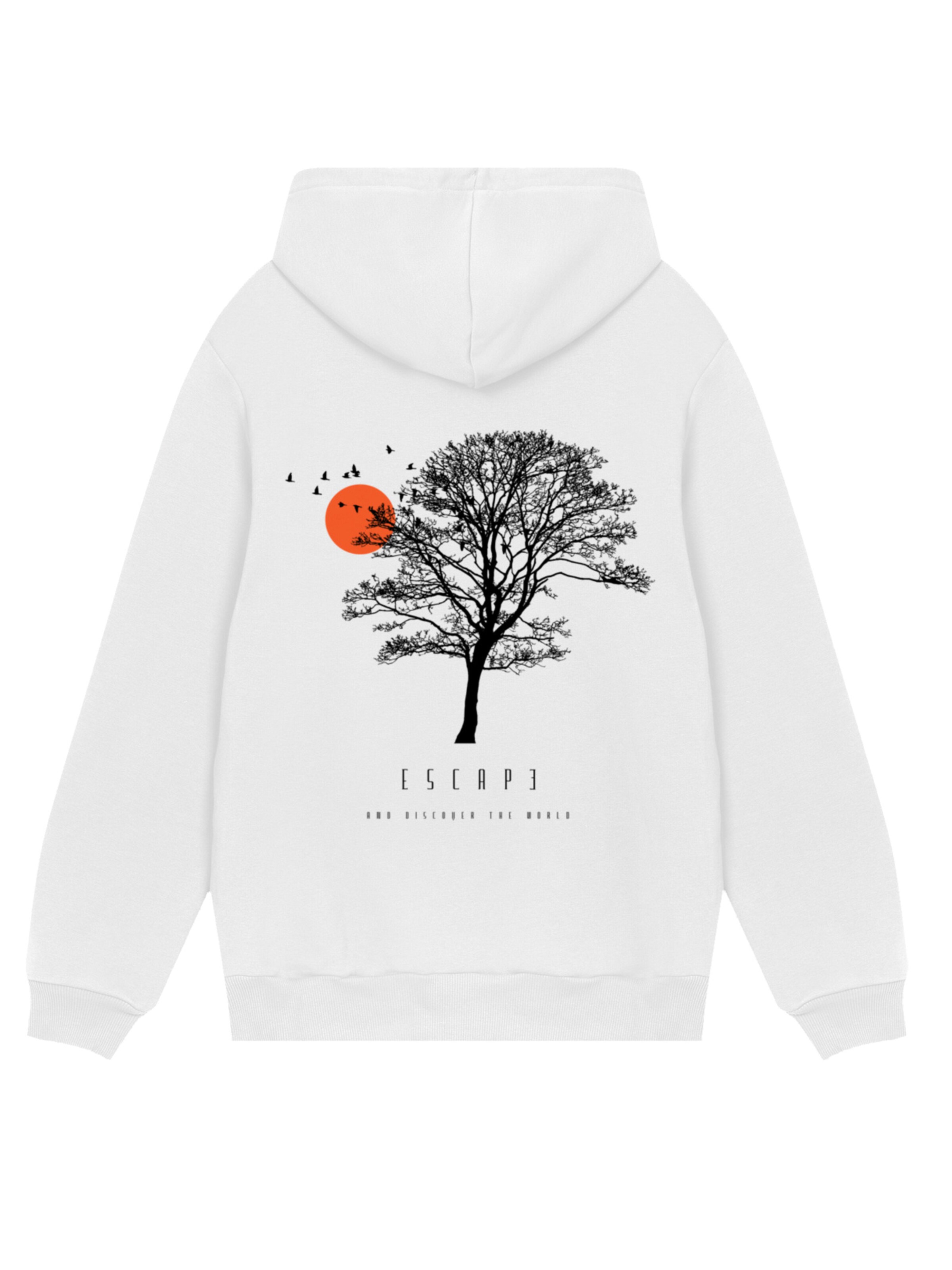Pull-over 'Escape Discover the World Tree Birds' F4NT4STIC en blanc