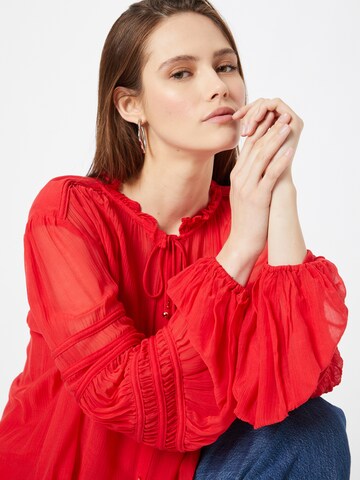 Banana Republic Bluse in Rot