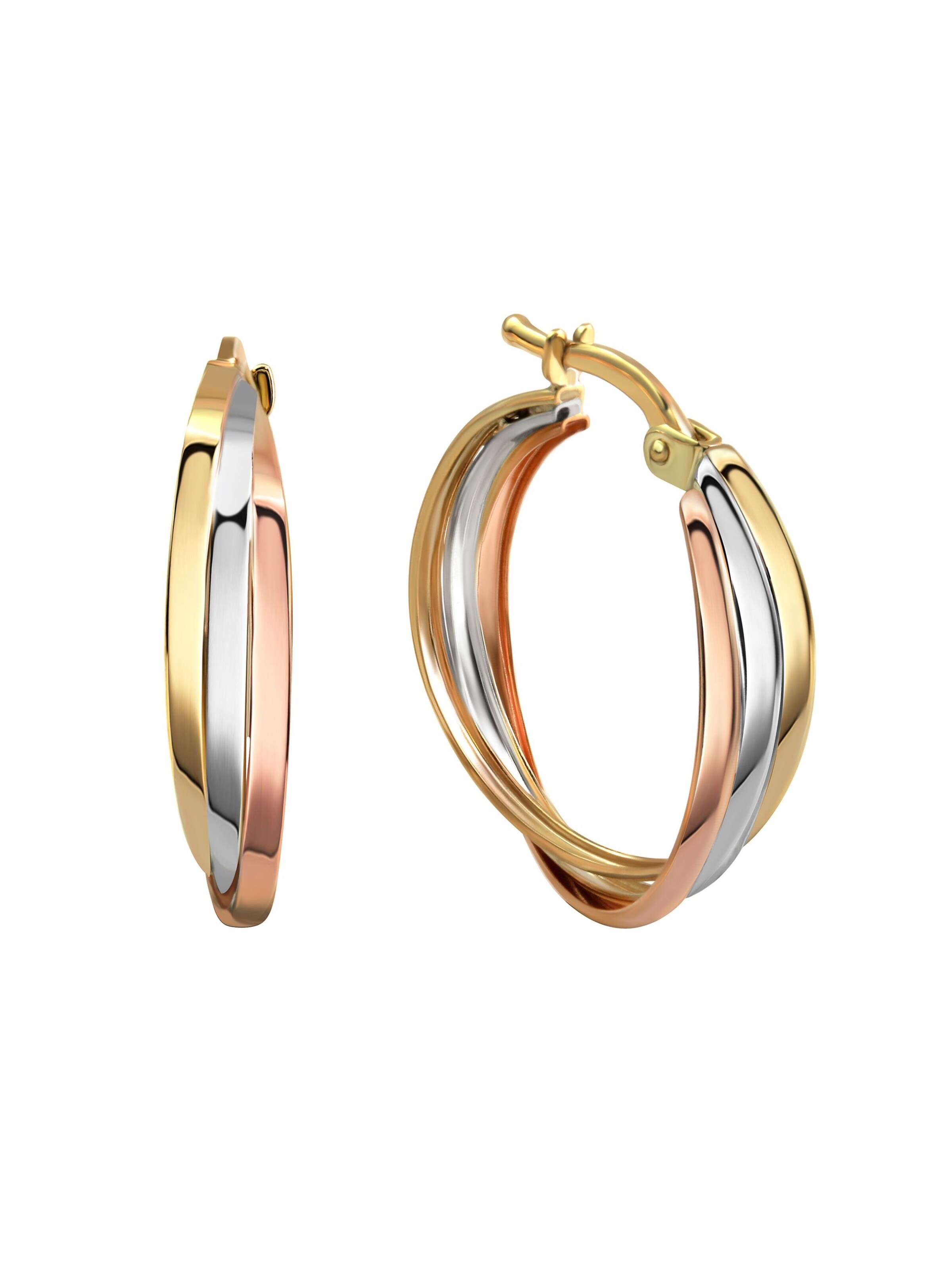 Fascination by Ellen K. Boucles d'oreilles en mélange de couleurs, Vue avec produit