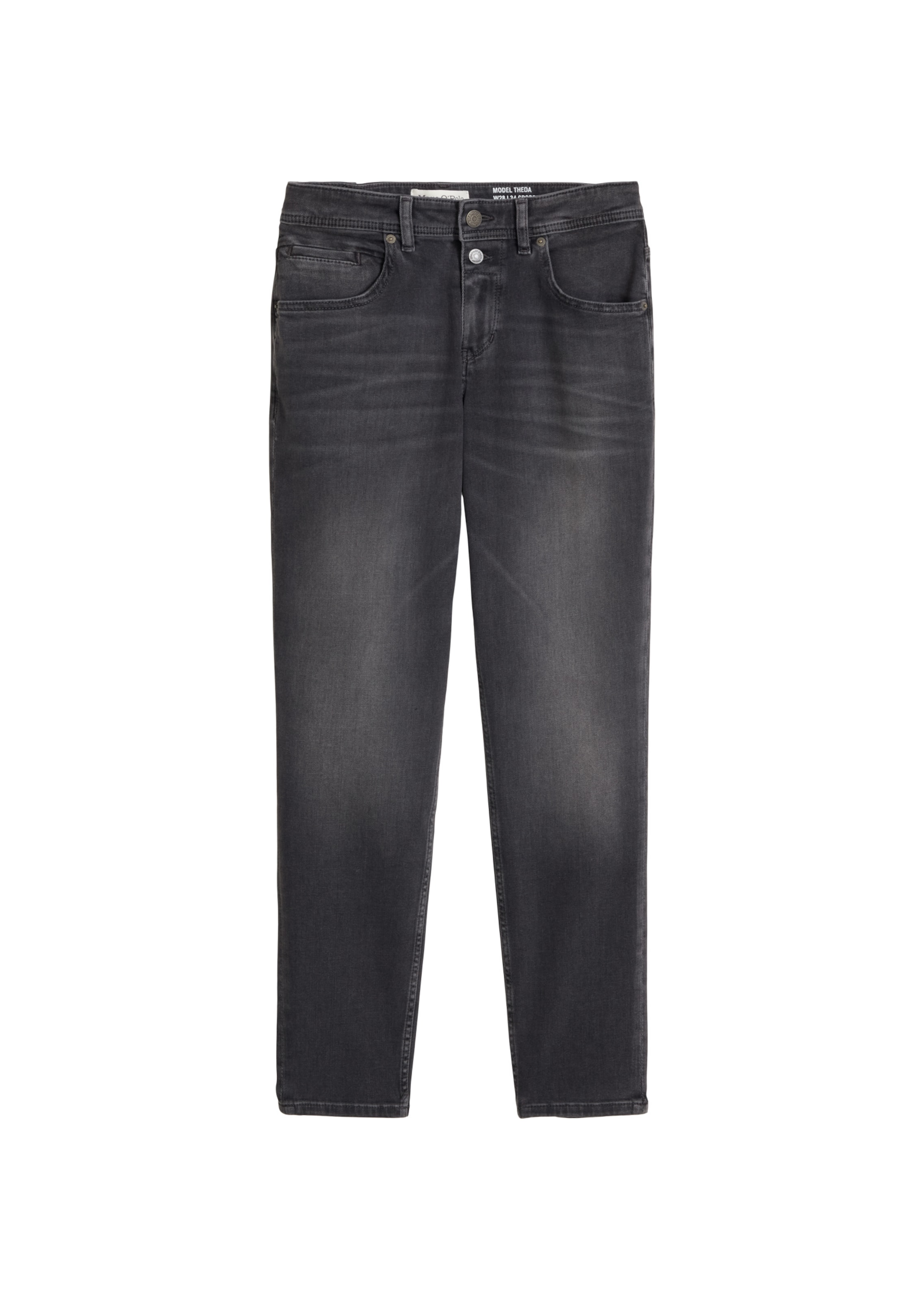 Marc O'Polo Loosefit Jeans 'Theda' in Grijs: voorkant