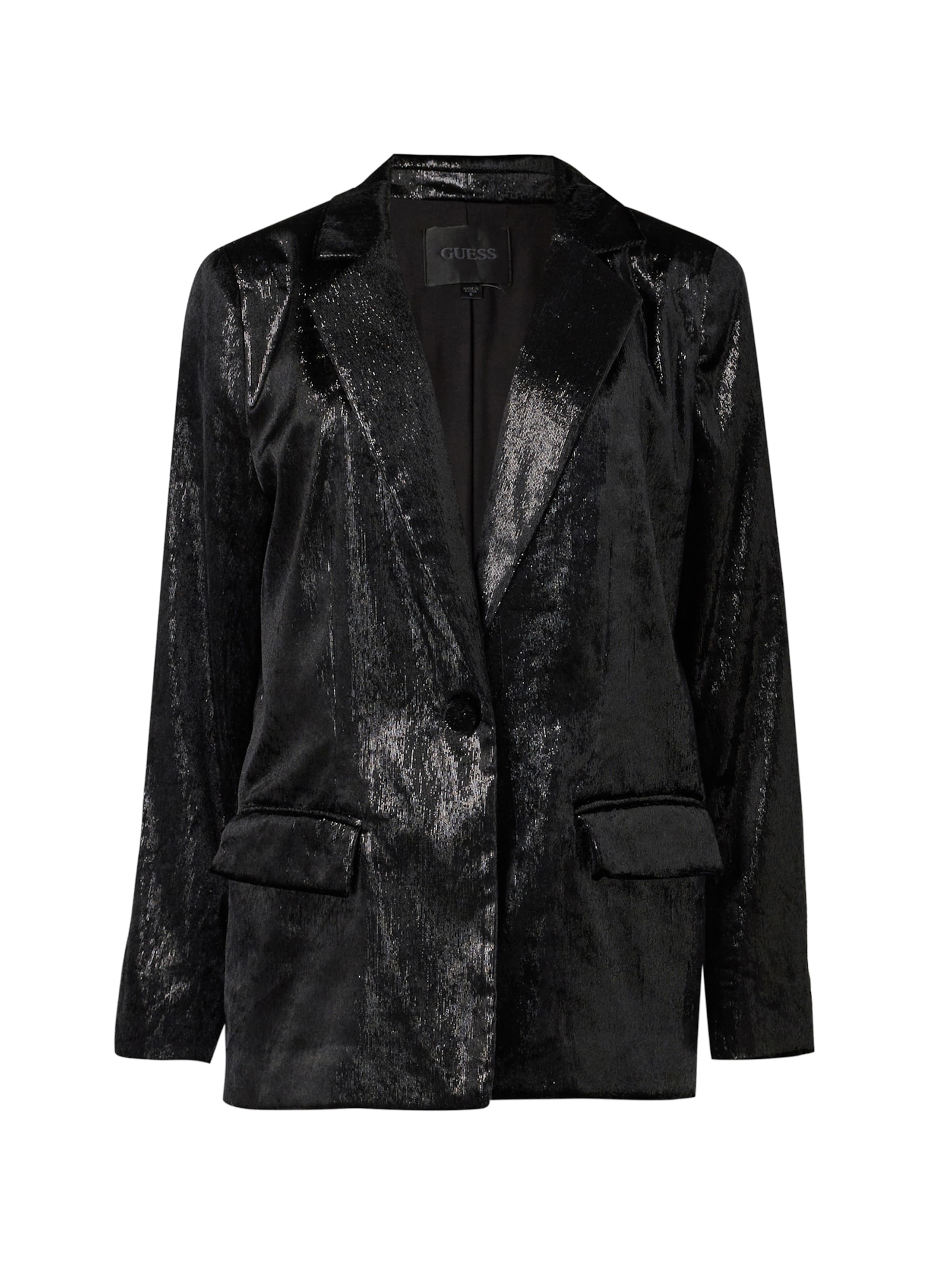 GUESS Блейзер 'OMEGA' в Черный: спереди