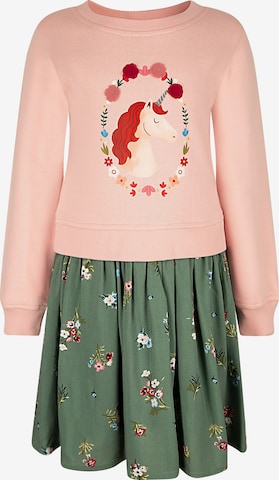 happy girls Mekko värissä vihreä: etupuoli