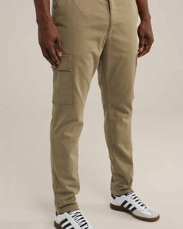 WE Fashion Tapered Cargohose in Grün: predná strana