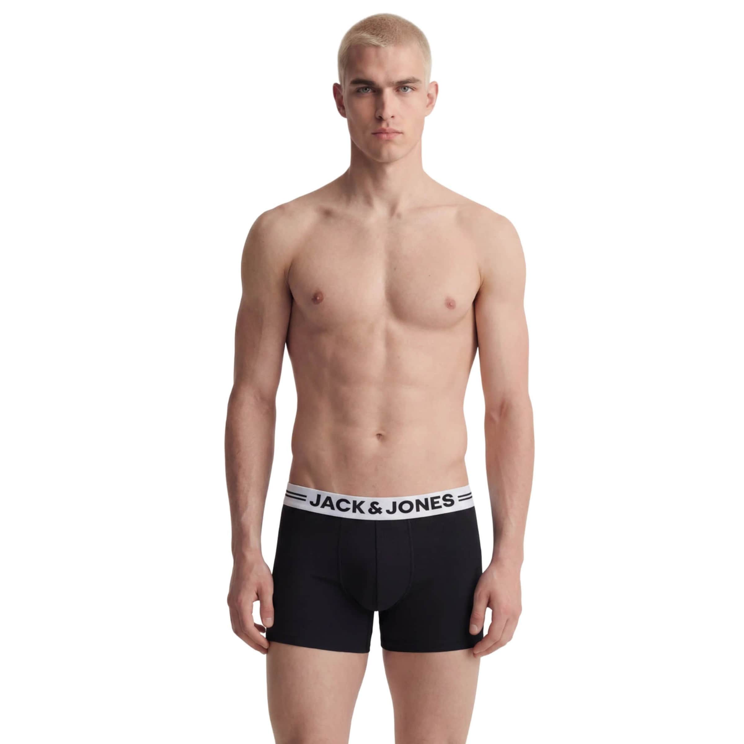 JACK & JONES Μποξεράκι 'JACSENSE' σε μαύρο: μπροστά