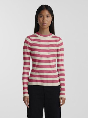 PIECES - Pullover 'Crista' em rosa: frente