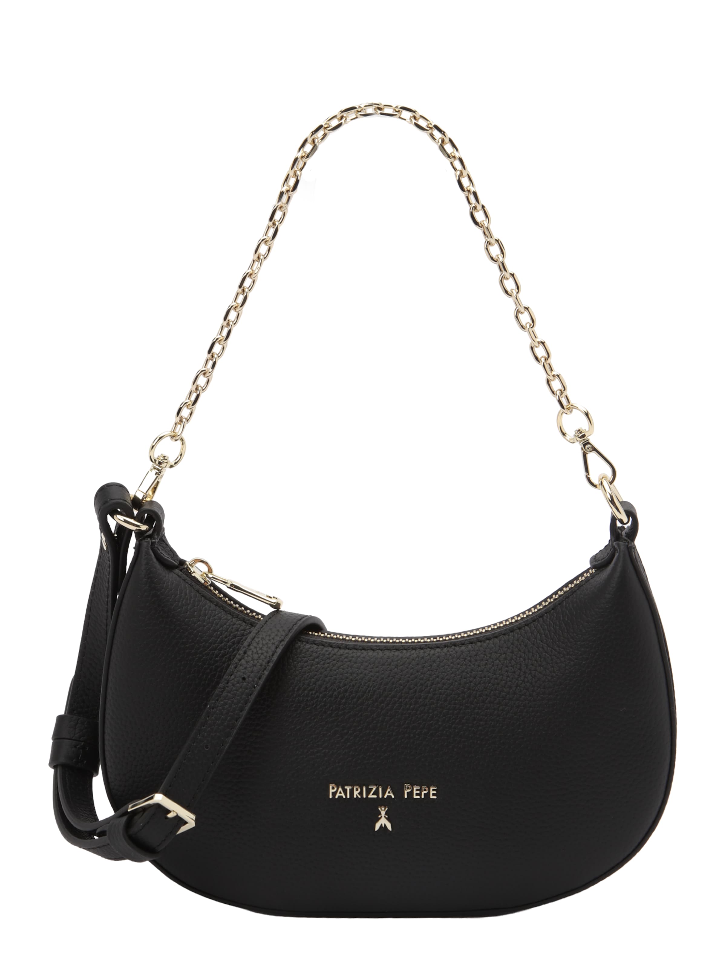 Borsa a spalla di PATRIZIA PEPE in nero: frontale