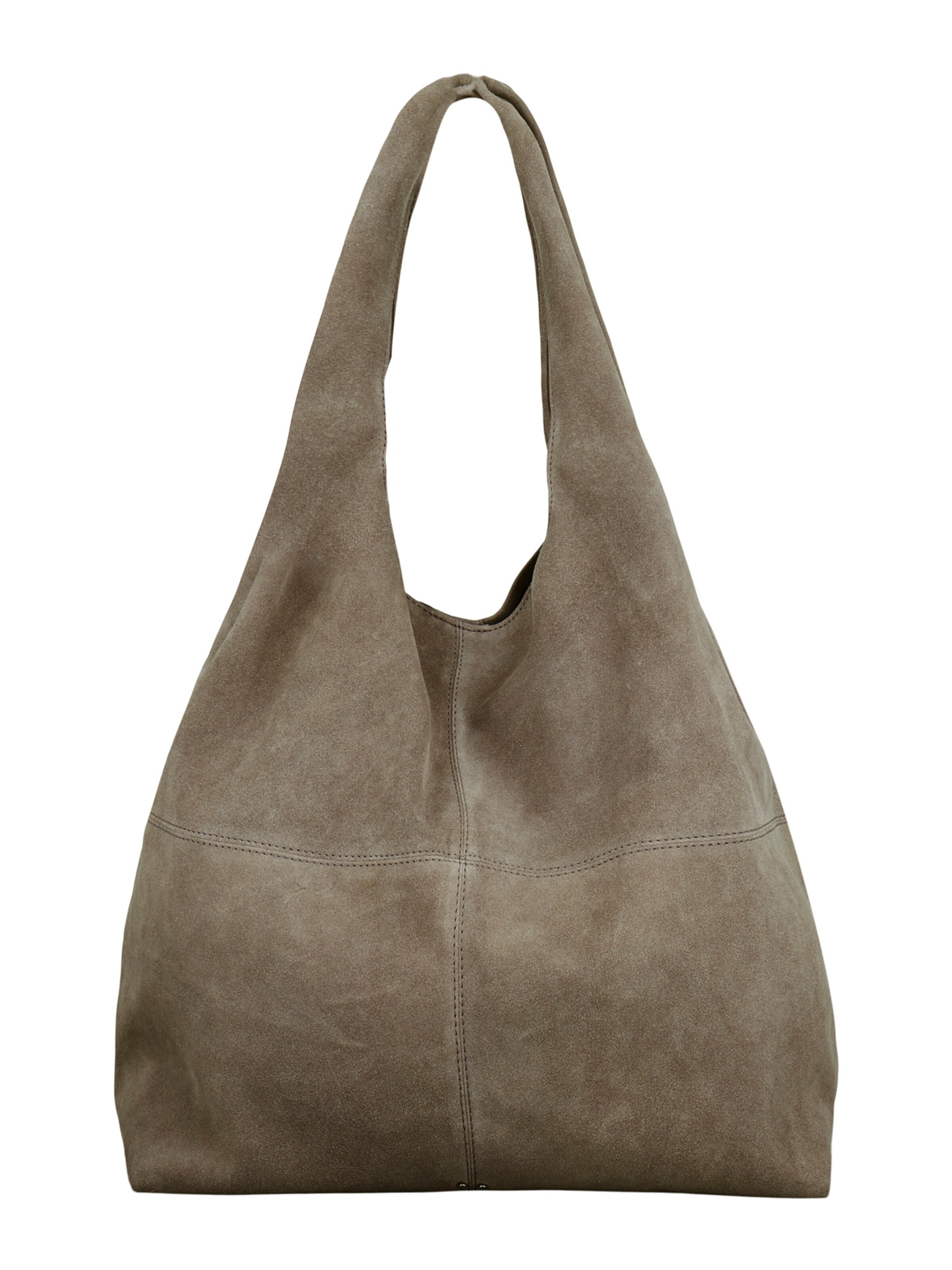 Grey suede hobo bag sale