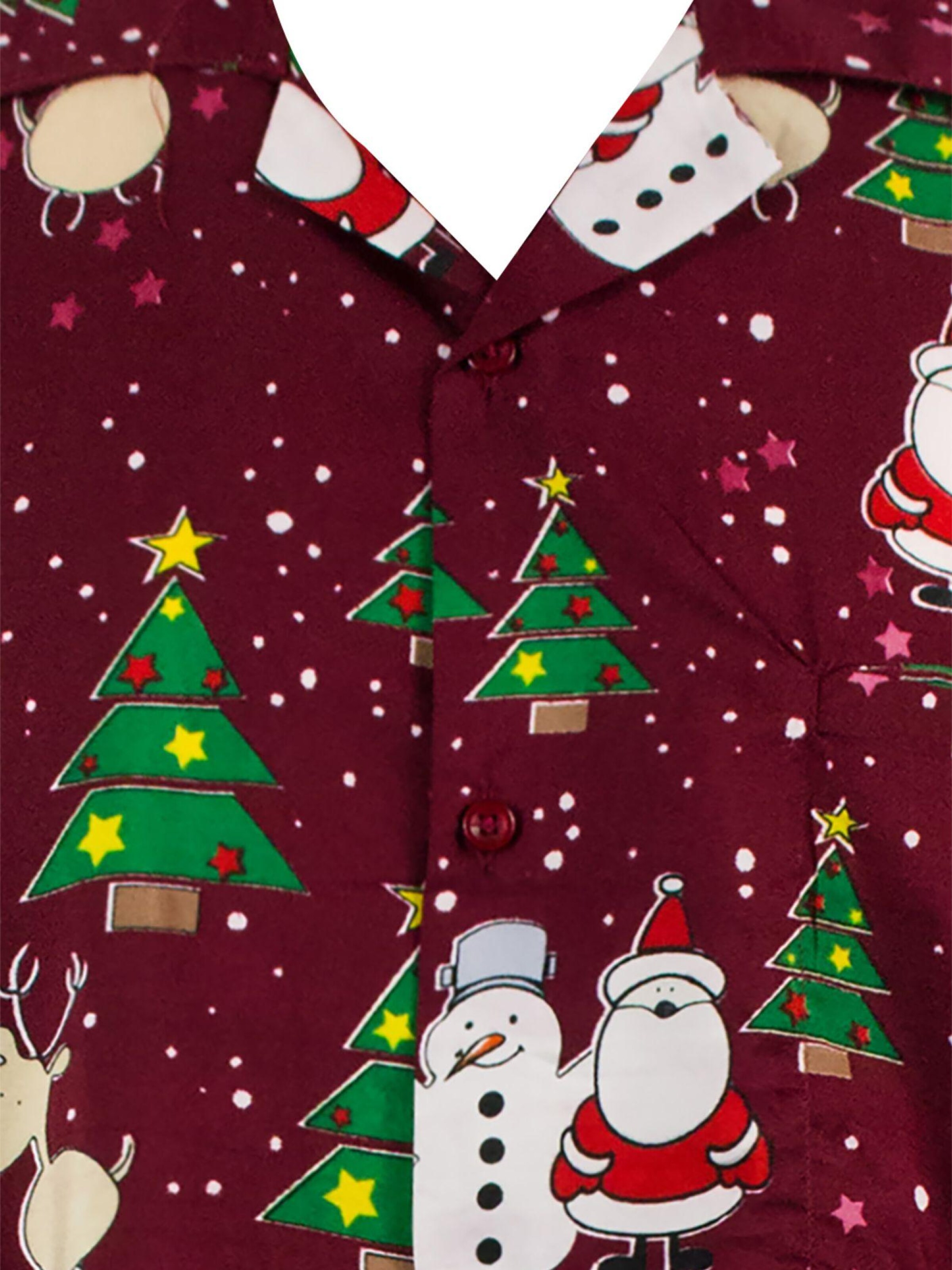 Regular fit Camicia 'Christmas Buddies' di King Kameha in rosso
