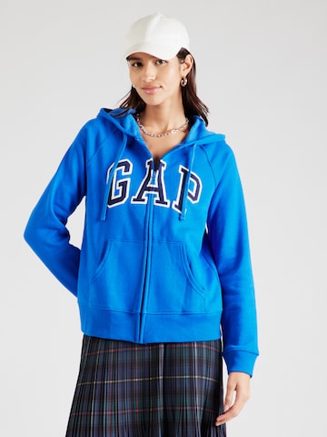 GAP Sweatjacke 'HERITAGE' in Blau: Vorderseite