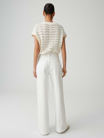 OPUS - Pierna ancha Vaquero 'Miva' en blanco