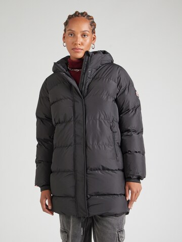 Superdry Wintermantel in Zwart: voorkant