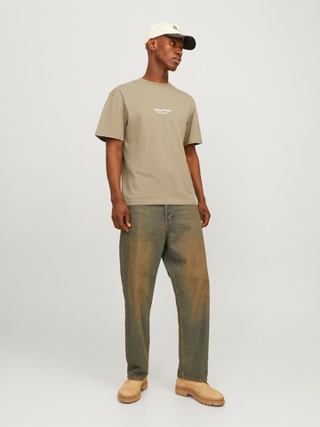 JACK & JONES Shirt 'JJVesterbro' in Beige
