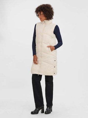 VERO MODA Bodywarmer 'Uppsala' in Beige: voorkant