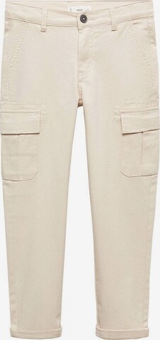 MANGO KIDS Regular Broek in Beige: voorkant