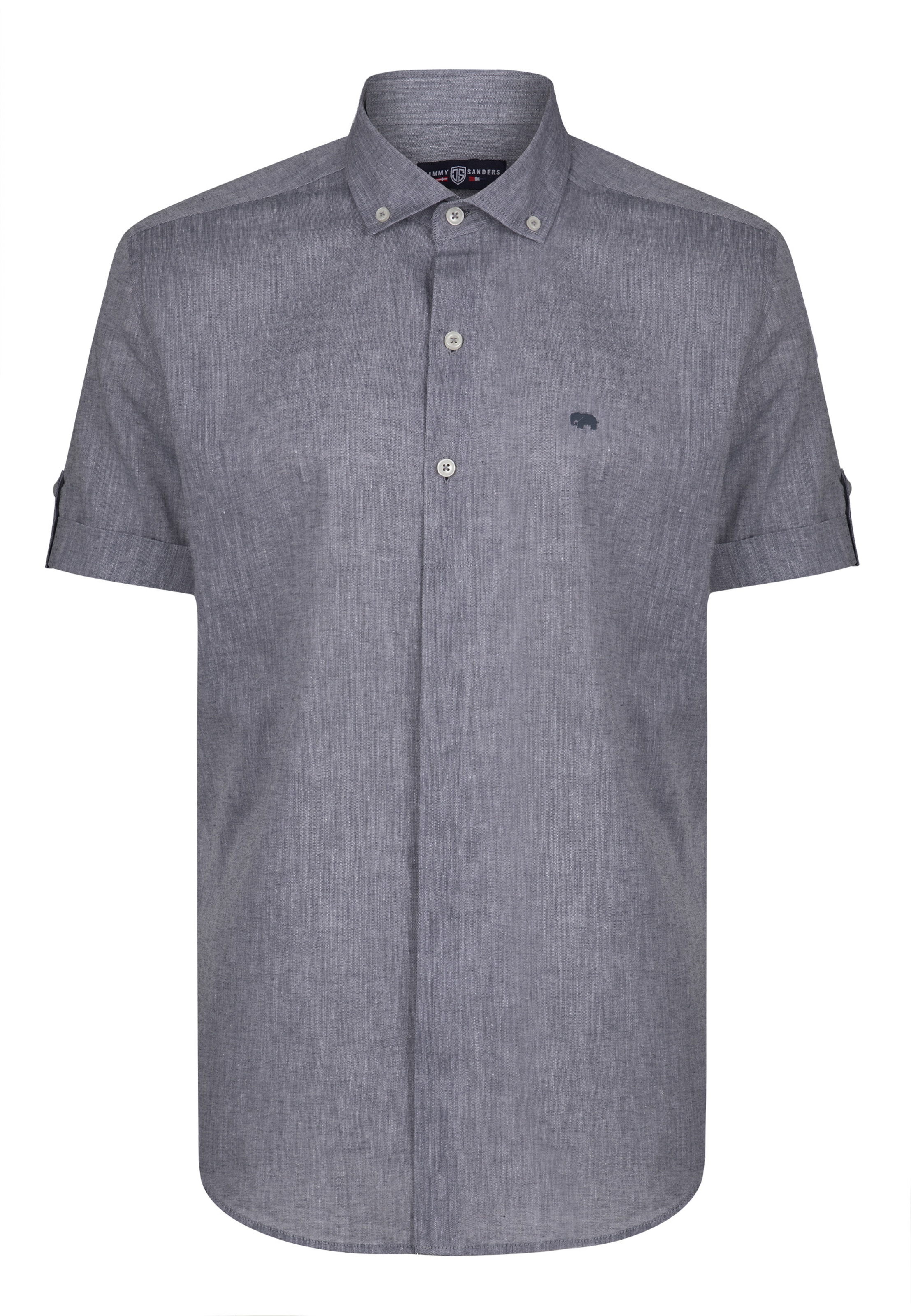 Jimmy Sanders Средняя посадка Рубашка в Синий: спереди