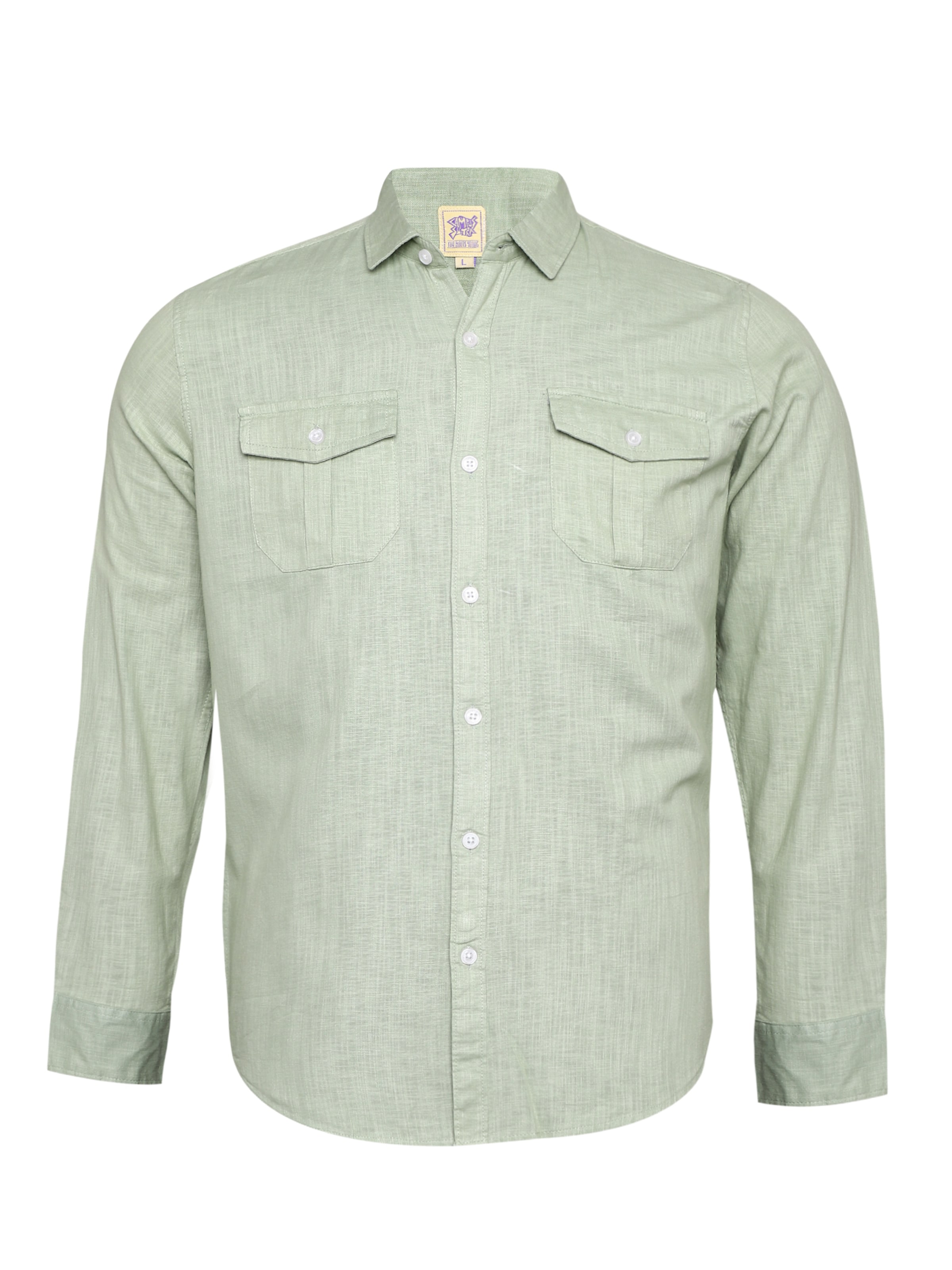 Campus Sutra Regular fit Skjorta 'Tiffani' i grön: framsida