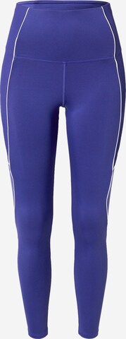 Reebok Skinny Sportbroek 'Workout Ready' in Blauw: voorkant