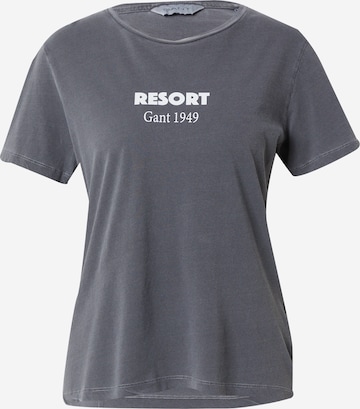 Maglietta 'RESORT' di GANT in grigio: frontale
