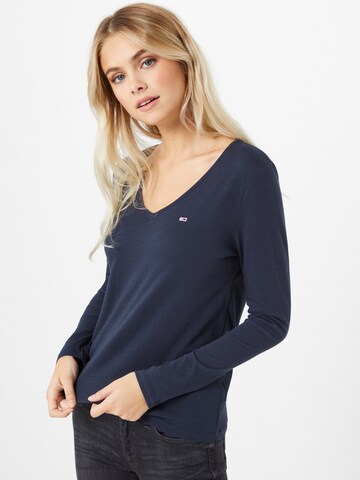 Tommy Jeans Shirt in Blauw: voorkant